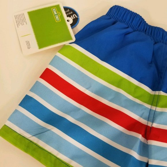 Sesame Street Infant Boys 0/3 Months Swimsuit UPF 50+ Board Shorts Swim Elmo New - Picture 12 of 12